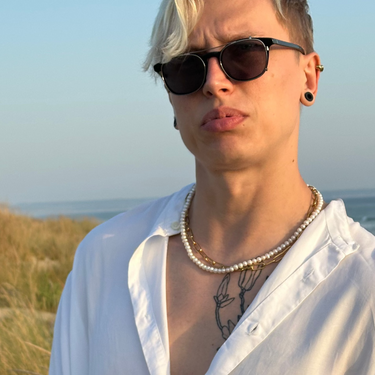 Pánský perlový náhrdelník Potato