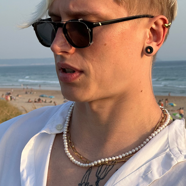 Pánský perlový náhrdelník Potato