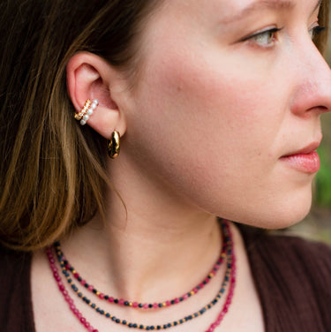 Ear cuff perlový Rebecca