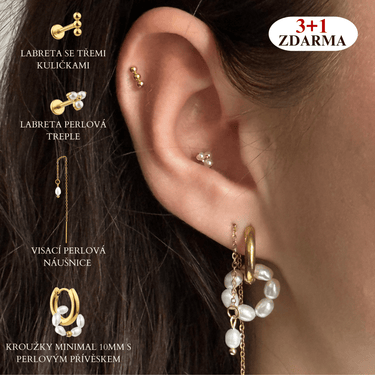 Labreta se třemi kuličkami