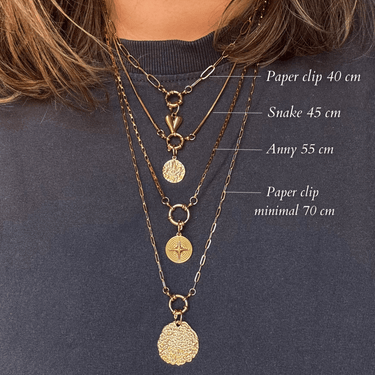 Náhrdelník paper clip minimal