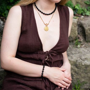 Náramek z černého achátu