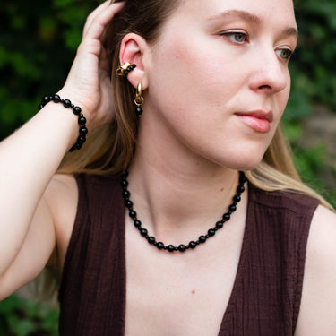 Náramek z černého achátu