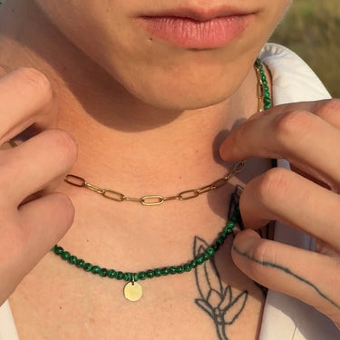 Pánský řetízek paper clip minimal