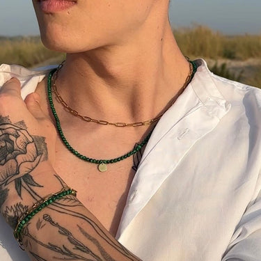 Pánský řetízek paper clip minimal