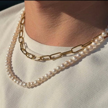 Pánský řetízek paper clip