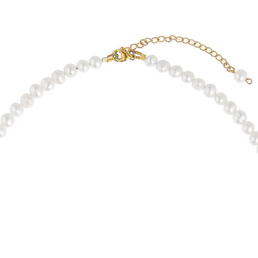 perlový náhrdelník kulatý, perlový náhrdelník potato, perlový náhrdelník z kulatých perel, náhrdelník z pravých říčních perel