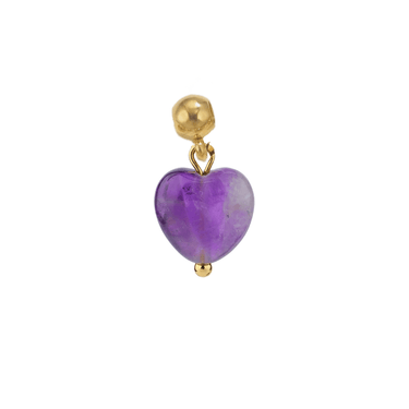 Přívěsek srdíčko amethyst Infinity