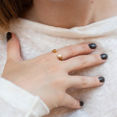 Prsten DUO PEARL MINI