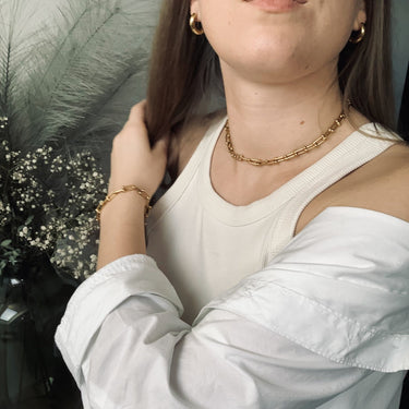 Masivní pozlacený řetízek Classy z chirurgické oceli - MARYRASH