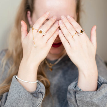 Perlový náramek Vlny lásky