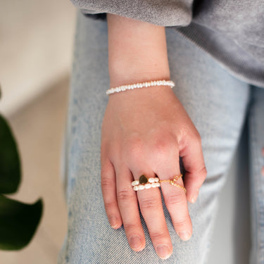 Perlový náramek Vlny lásky