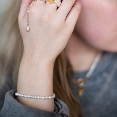 Perlový náramek Vlny lásky