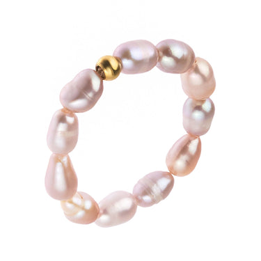 Perlový prstýnek fialový