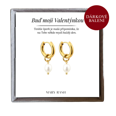 Minimalistické náušnice kroužky s perlou