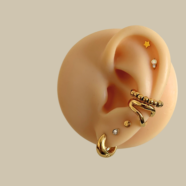 Náušnice drop kroužky