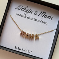 Náhrdelník s nápisem Mama Infinity