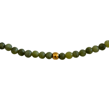 Náhrdelník ze zeleného jadeitu