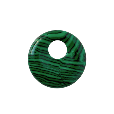 Přívěsek donut z malachitu
